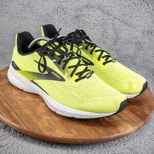 Brooks Neon Yellow Launch Road Running Gym Shoes Mens 11.5